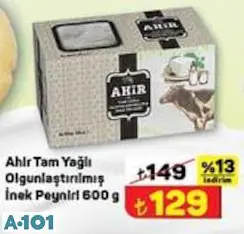 AHİR TAM YAĞLI OLGUNLAŞTIRILMIŞ İNEK PEYNİRİ 600 GR AHİR TAM YAĞLI OLGUNLAŞTIRILMIŞ İNEK PEYNİRİ 600 GR